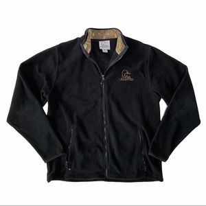 Ducks Unlimited Full Zip Fleece Jacket Black Camo